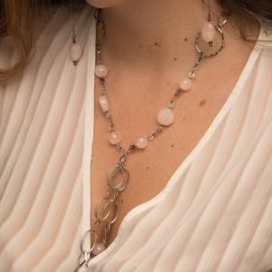 Collana Quarzo Rosa