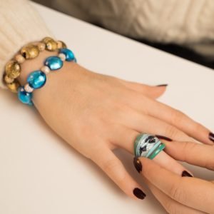 Bracciale Anello Vetro di Murano