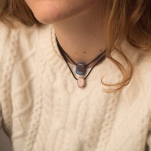 Collana Agata Blu - Rodonite