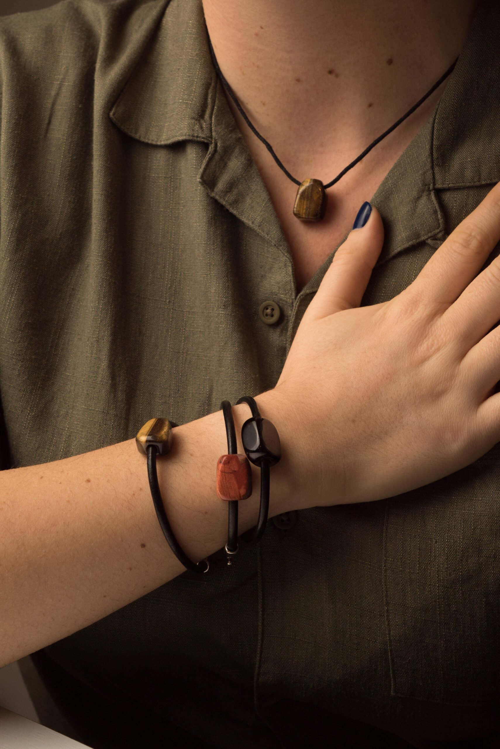 Collana - Bracciale sasso naturale