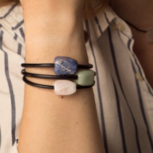 Bracciale Sodalite - Bracciale Serpentino - Bracciale Quarzo Rosa