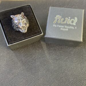 Anello testa di lupo