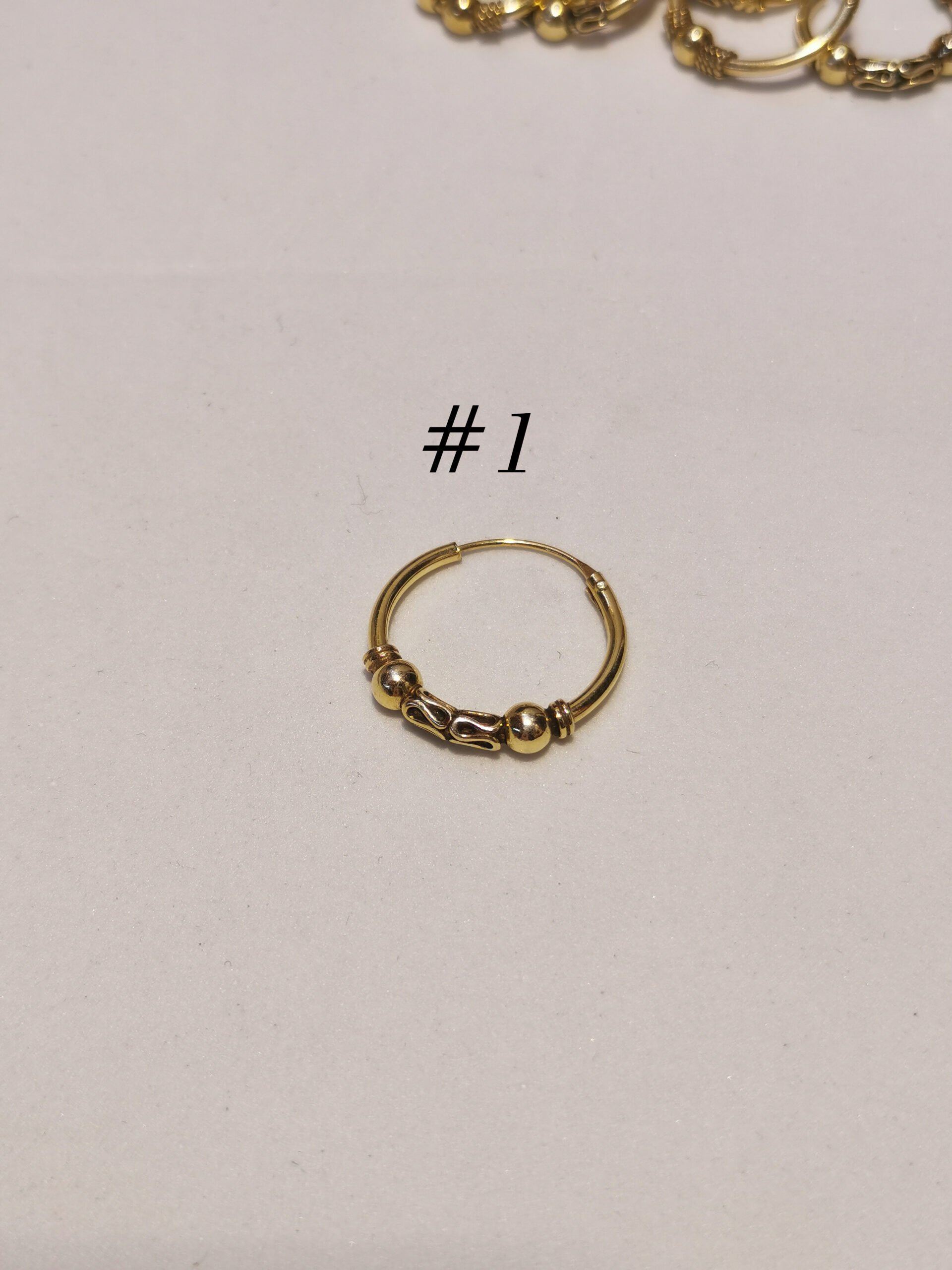 Orecchini etnici dorato - immagine 3