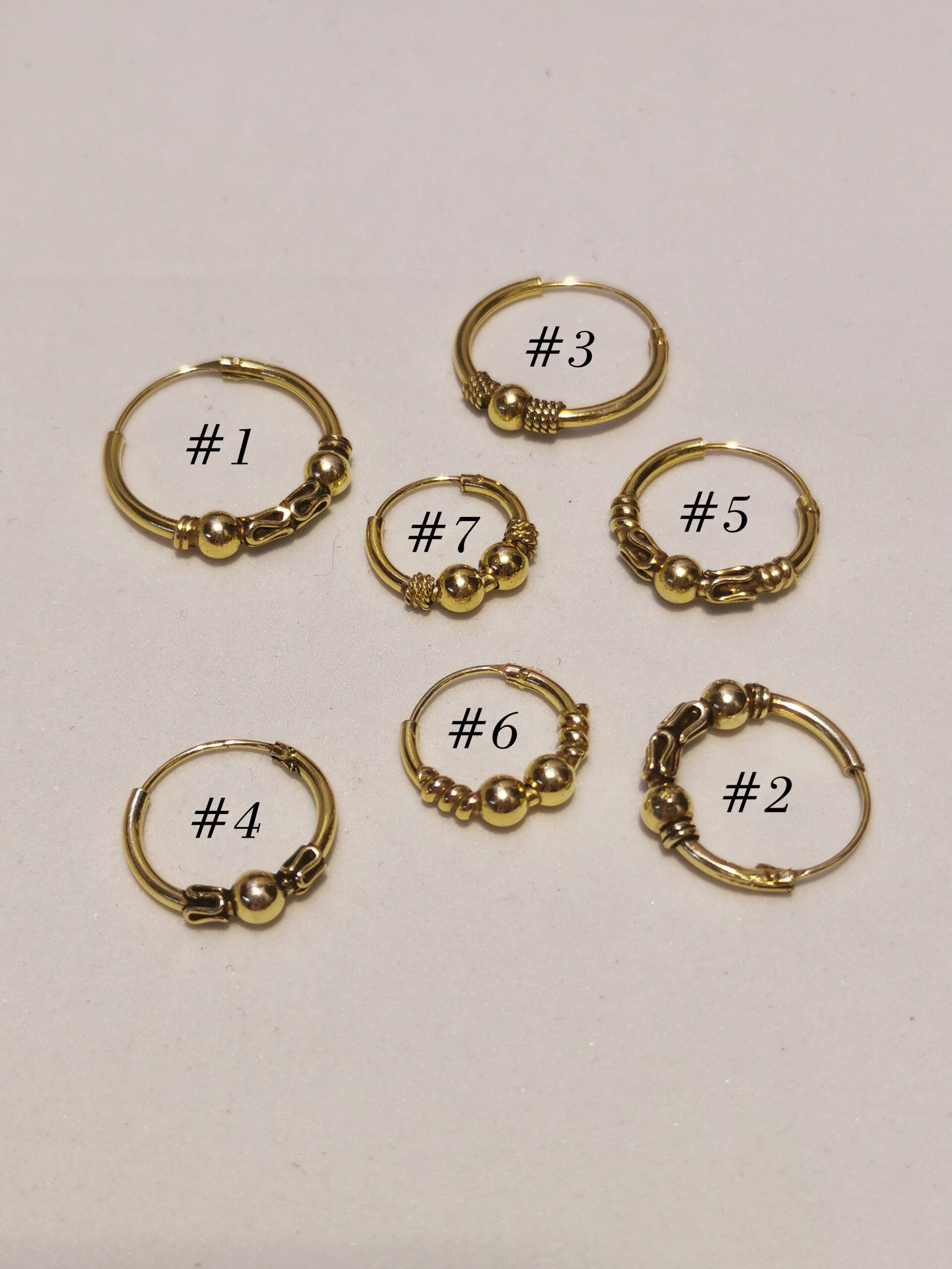 Orecchini etnici dorato - immagine 2