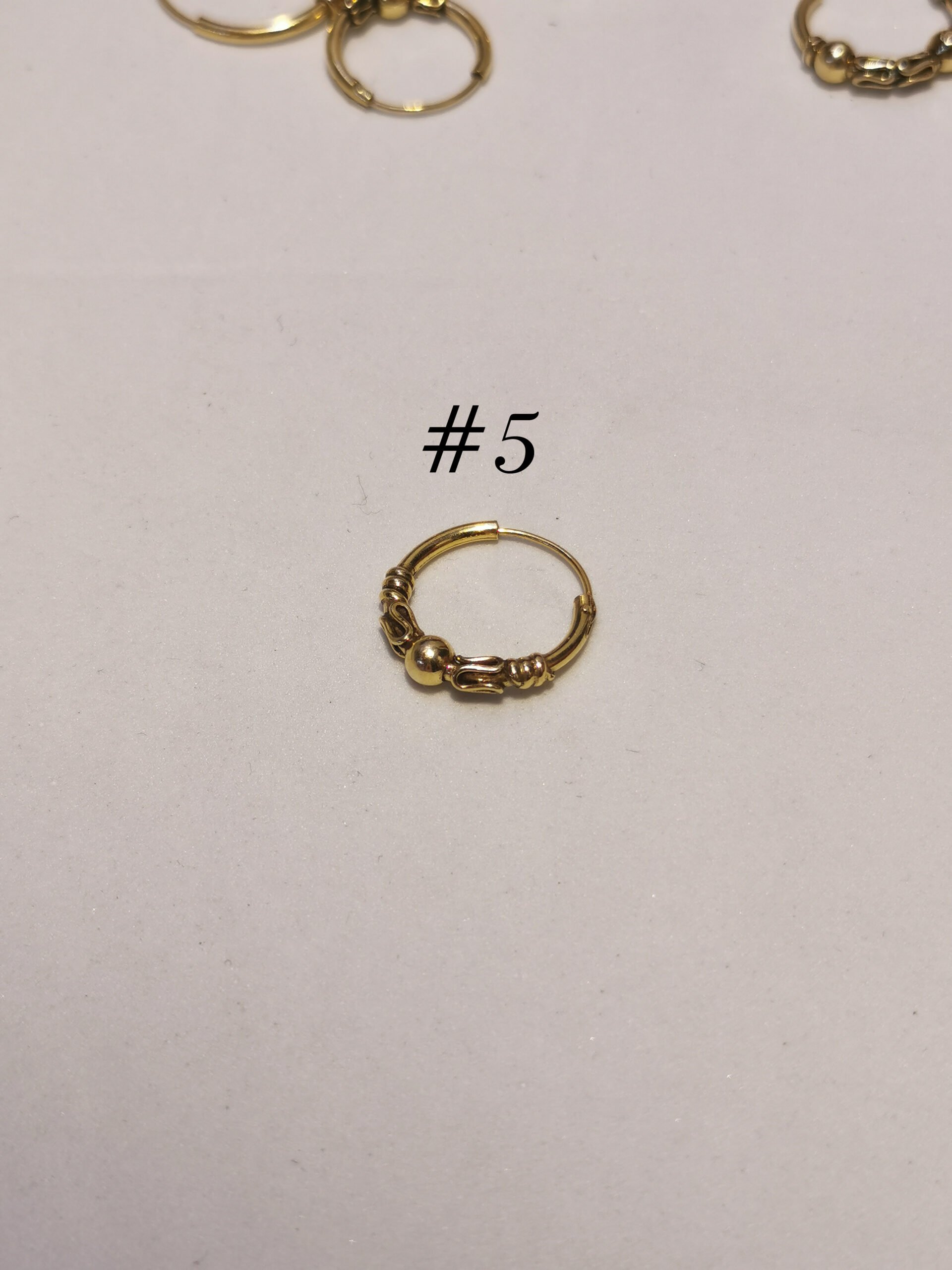 Orecchini etnici dorato - immagine 7