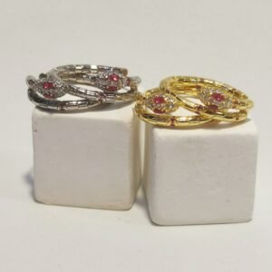 Cerchi serpente con cristalli