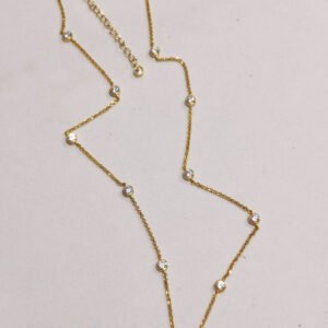 Girocollo con zirconi bianchi