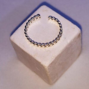 Anello da piede/falange - treccia 2 fili