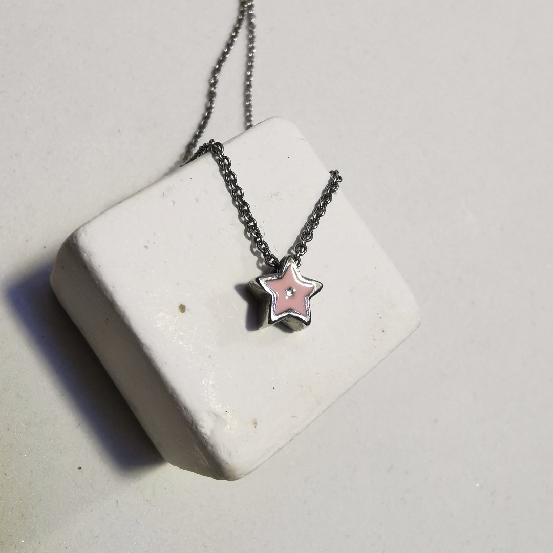 Collana Stellina rosa - immagine 2