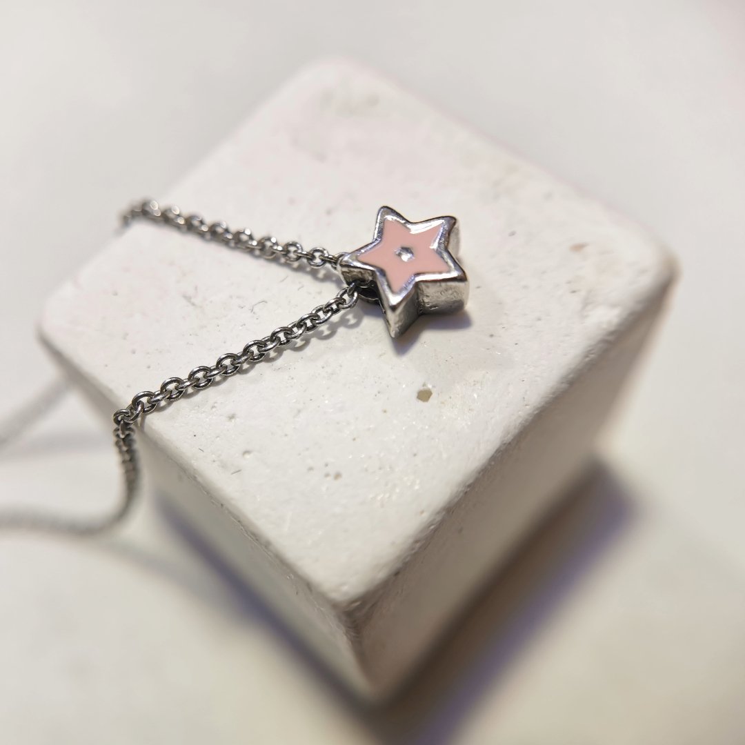 Collana Stellina rosa
