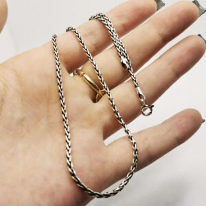 Collana stile catena a treccia