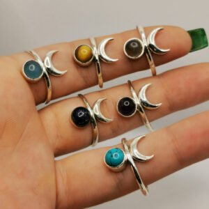 Moon ring stone