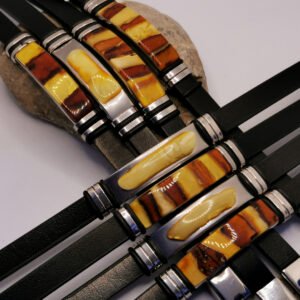 Amber man bracelet