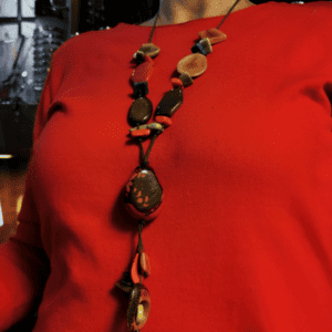 Red ivory necklace