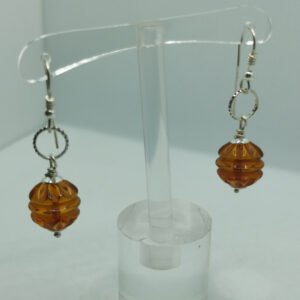 Orecchini lanterna d'ambra