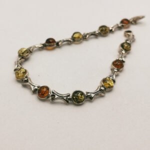 Bracciale con ambra mista