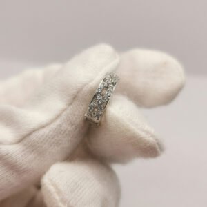 Crystal and heart earrings