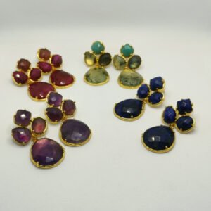 Orecchini Goccia con pietre naturali