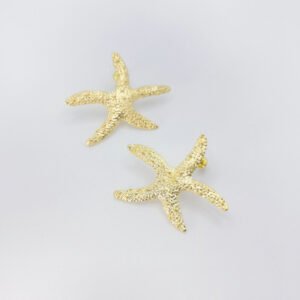 Orecchini stella marina in ottone