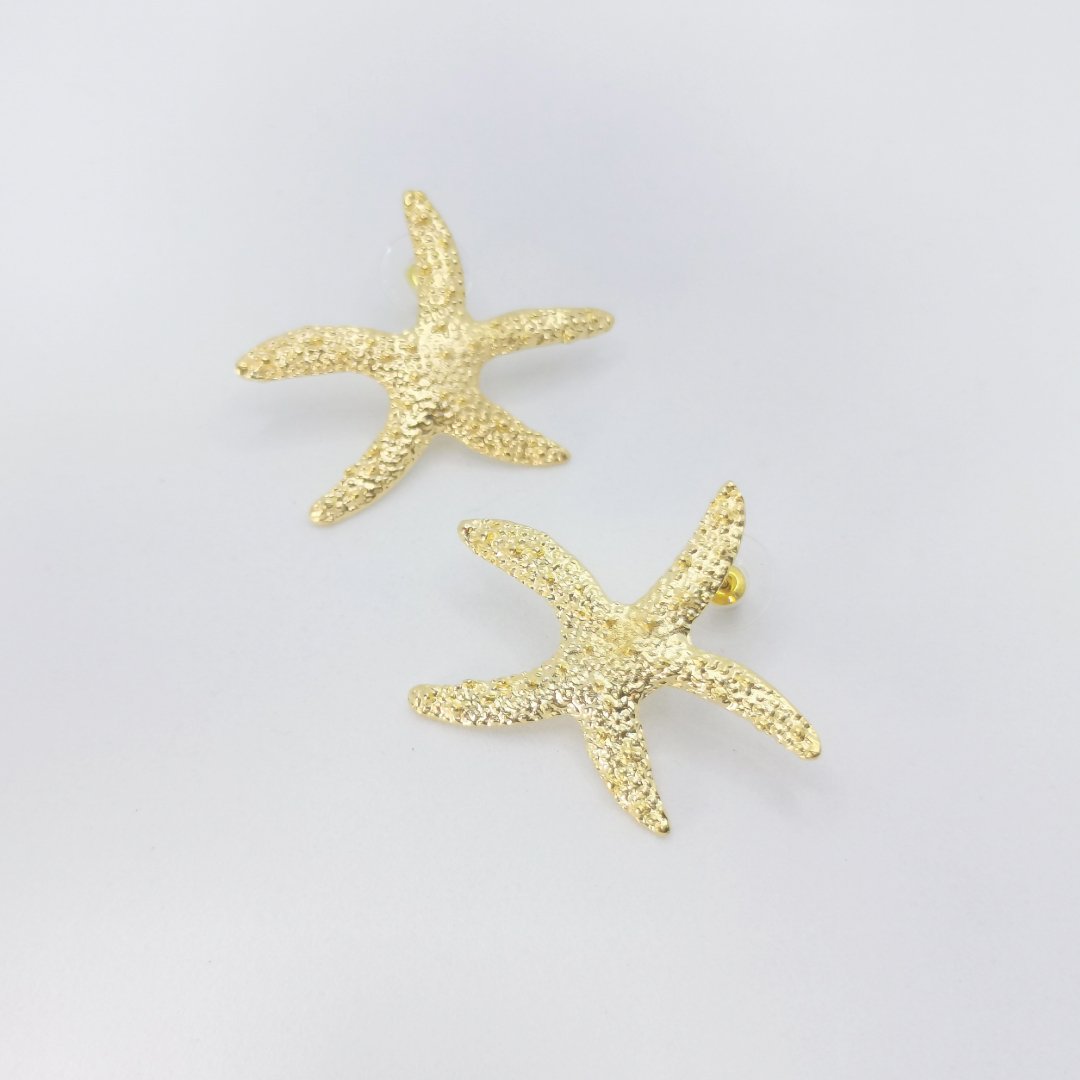 Orecchini stella marina in ottone