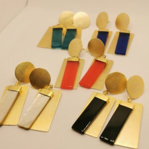 Orecchini con Agata rettangolare