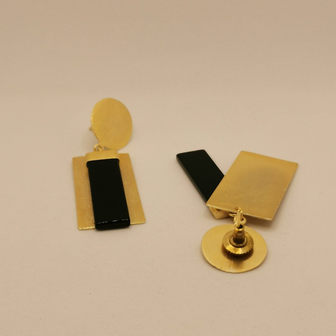 Orecchini con Agata rettangolare - immagine 3