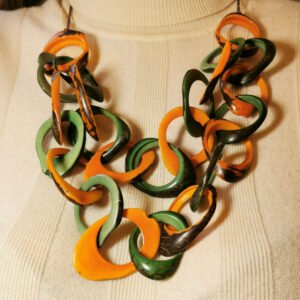 Set Avorio vegetale - Orange Double Loop