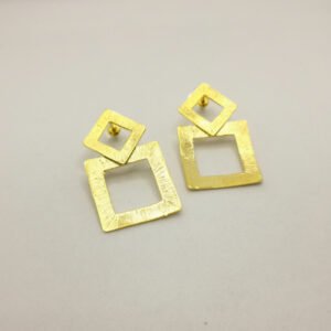 Orecchini Double Square
