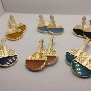 Orecchini banjo con Agata