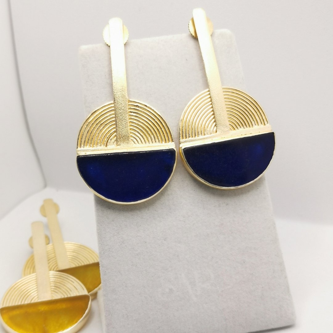 Orecchini banjo con Agata - immagine 6