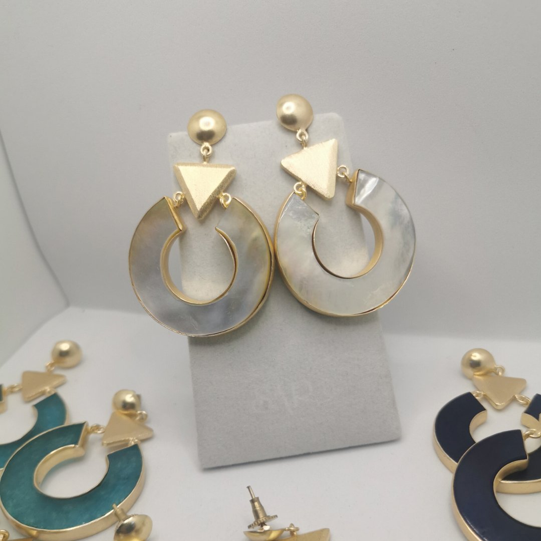 Orecchini Creola con Agata - immagine 8