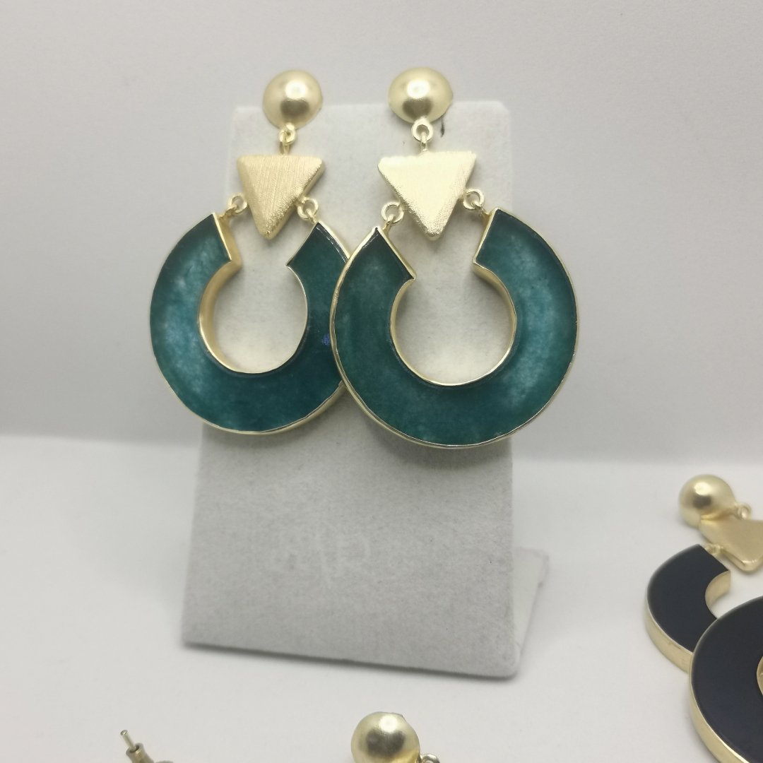 Orecchini Creola con Agata - immagine 7