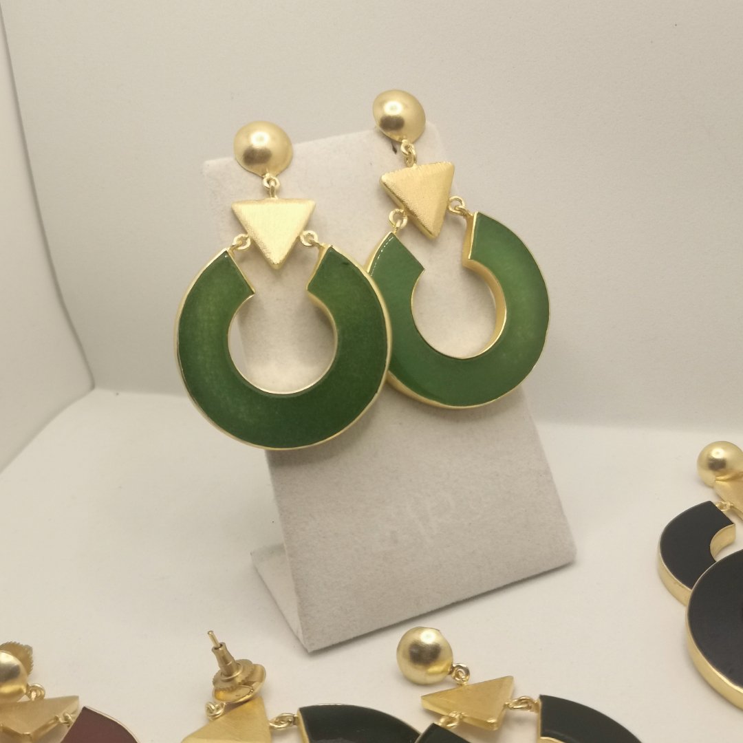 Orecchini Creola con Agata - immagine 6