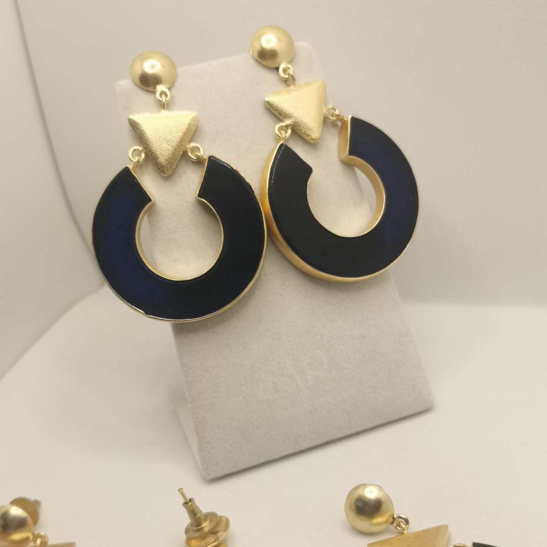 Orecchini Creola con Agata - immagine 5