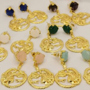 Orecchini Medusa con Agata