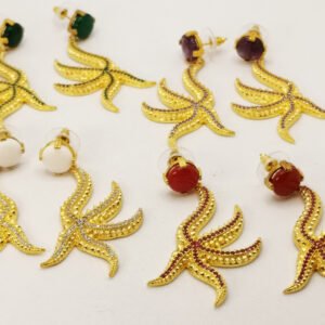 Orecchini stelle marine in ottone