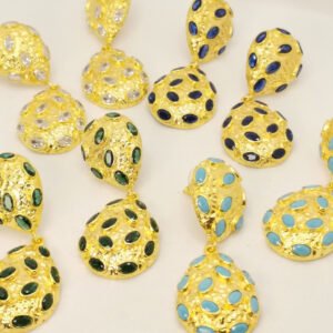 Orecchini in ottone dorato