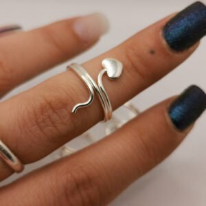 Anello da falange - coda cuore