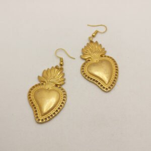 Sacred heart earrings pendants