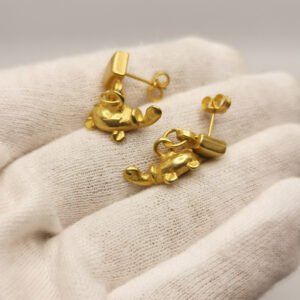 Vintage earrings - Little turtle