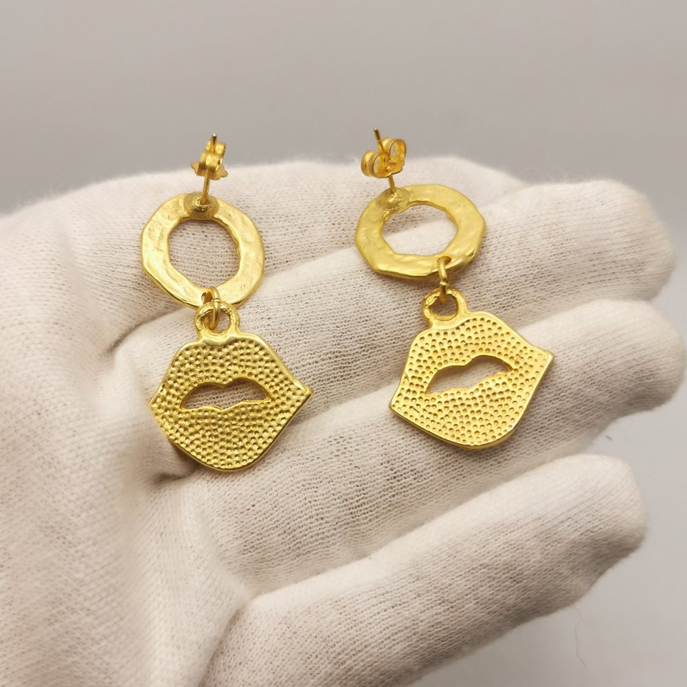 Vintage earrings - Kiss kiss - immagine 3