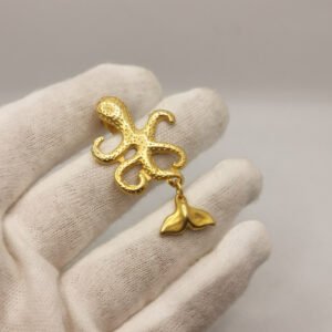 Vintage earrings - Octopus