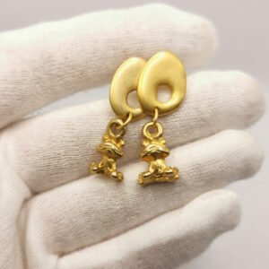 Vintage earrings - Two Frogs