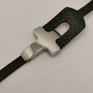 ChronoTech - Leather Cross Bracelet