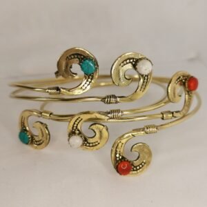 Bracciale etnico da braccio con pietre