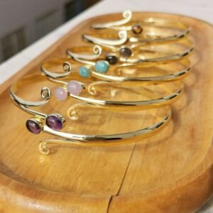 Bracciale etnico da braccio con pietre