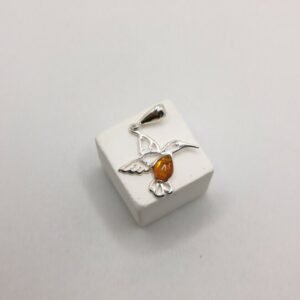Amber Hummingbird Pendant