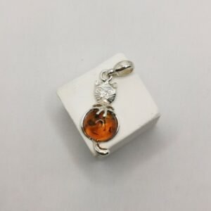 Amber Cat Pendant