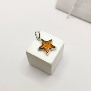 Amber Star Pendant