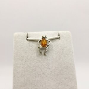 Amber Frog Pendant